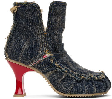 Tennarit ja kengät Diesel D-Woodstock Ab Distressed Denim Flared Heel Ankle Boots Monivärinen | Y03696 P1848, 0