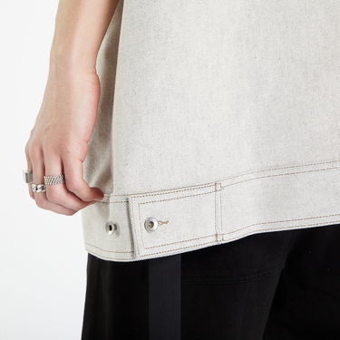 Liivi Rick Owens DRKSHDW Jumbo Worker Vest Valkoinen | DU01C6762 MMD 51, 2