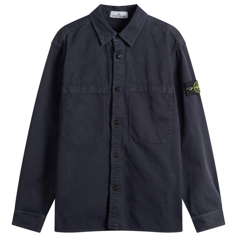 Paita Stone Island Old Effect Garment Dyed Overshirt Tummansininen | K2S151200025-V0126