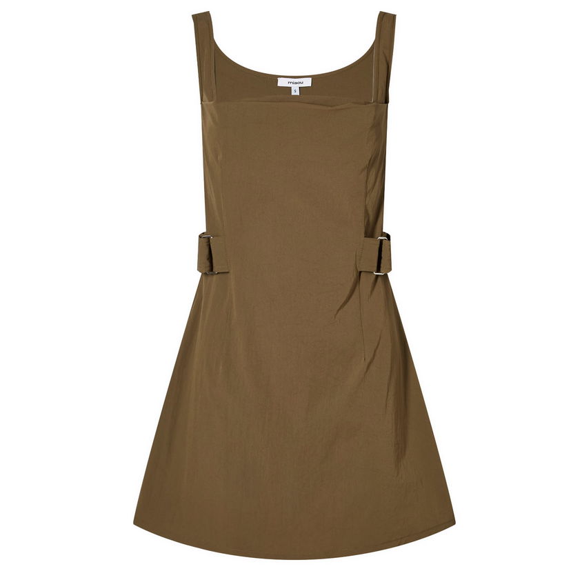 Mekko Miaou Miaou Mila Mini Dress with Buckles Ruskea | 5053NYLOLV