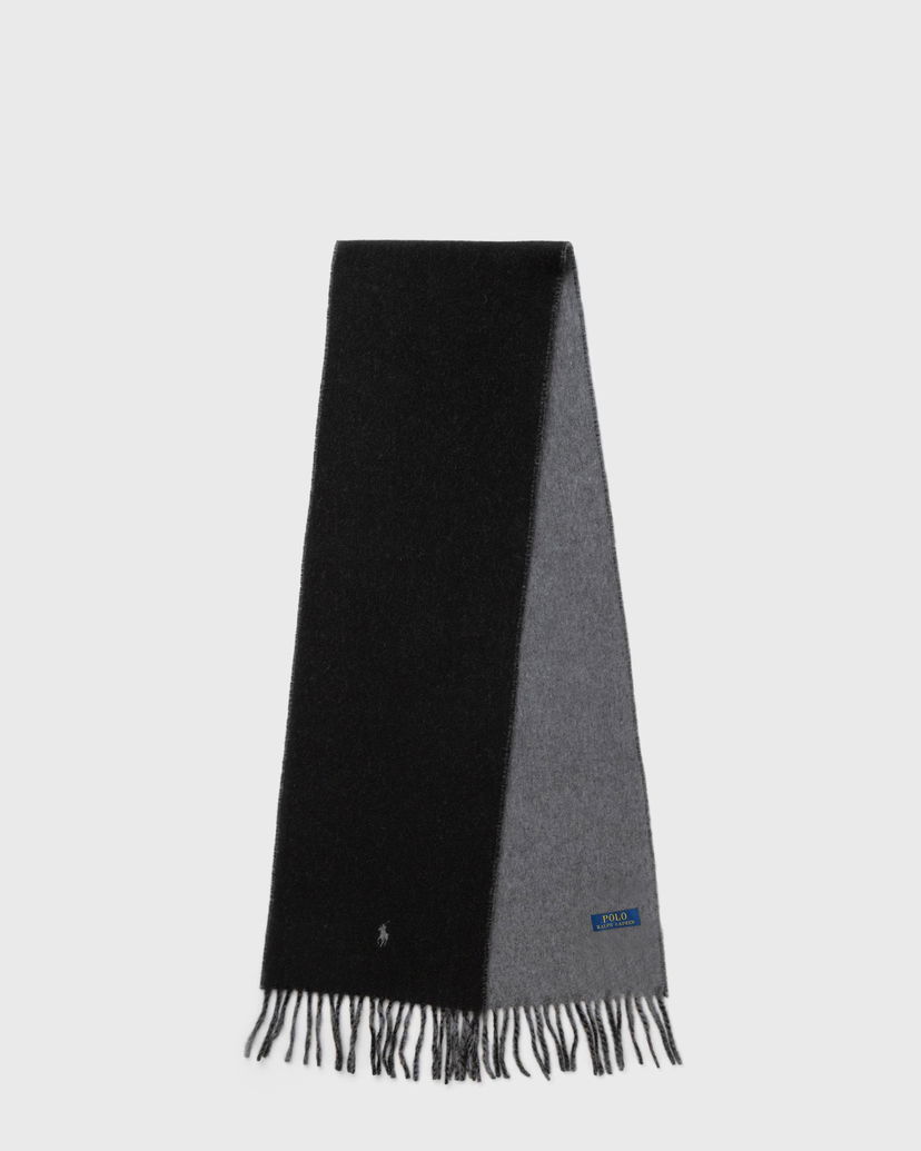 Huivi Polo by Ralph Lauren Reversible Scarf Musta | 449959334001