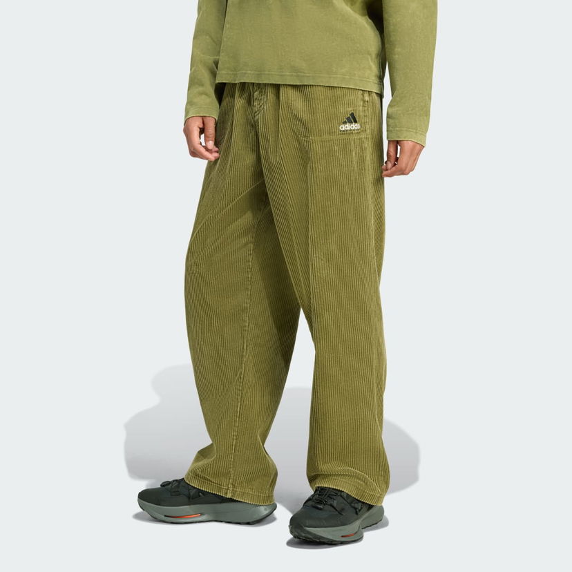 Housut adidas Performance Equipment Corduroy Pants Vihreä | JX1468