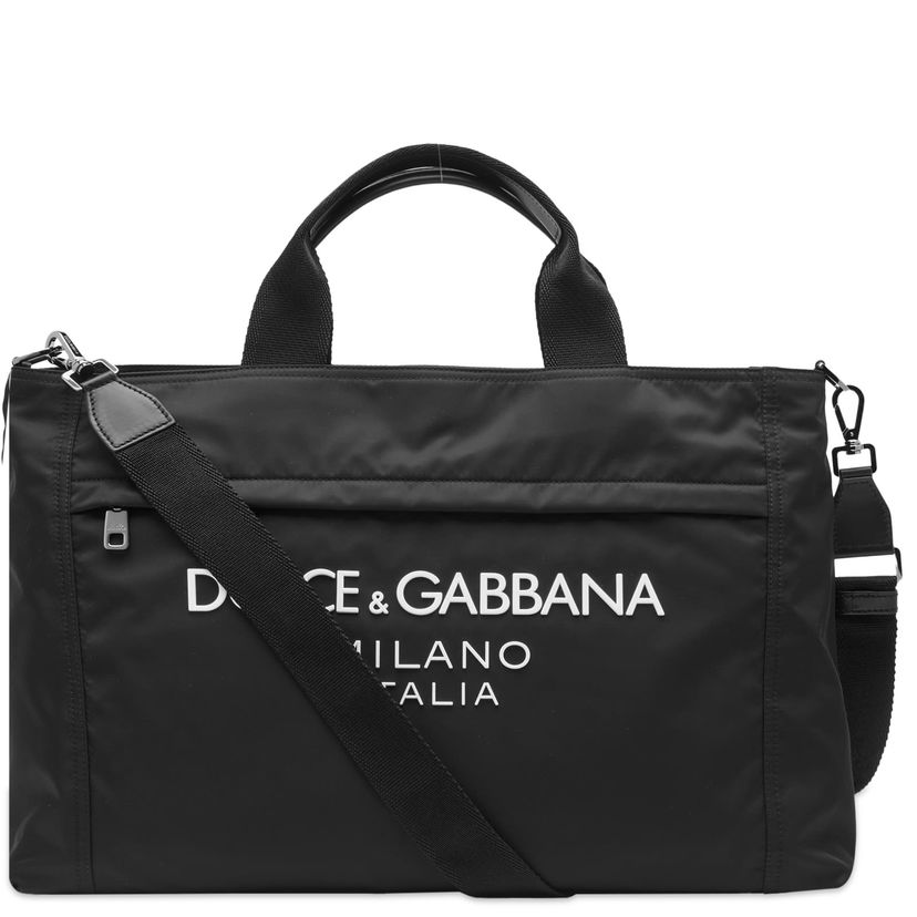 Käsilaukku Dolce & Gabbana Nylon Logo Holdall Black Musta | BM2125AG182-8B956