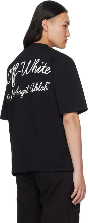 T-paita Off-White Black Script T-Shirt Musta | OMAA120C99JER00D1001, 2