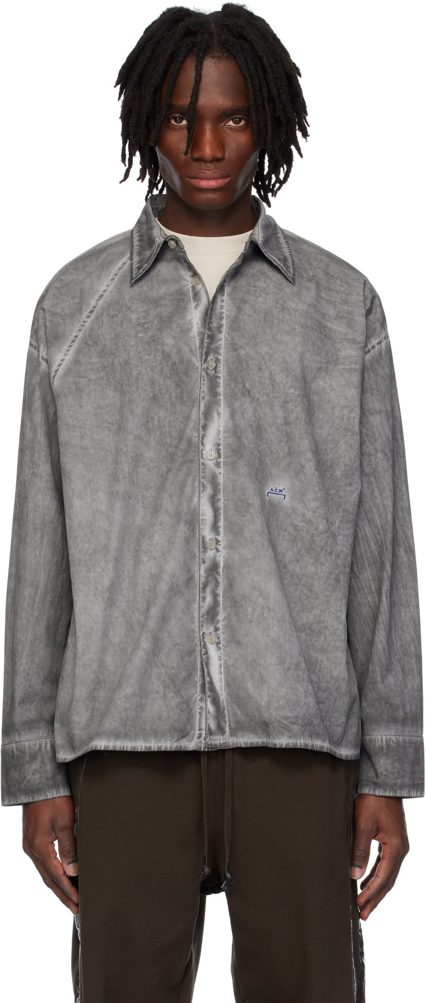 Paita A-COLD-WALL* A-COLD-WALL* Dissect Long Sleeve Shirt Harmaa | ACWMSH159
