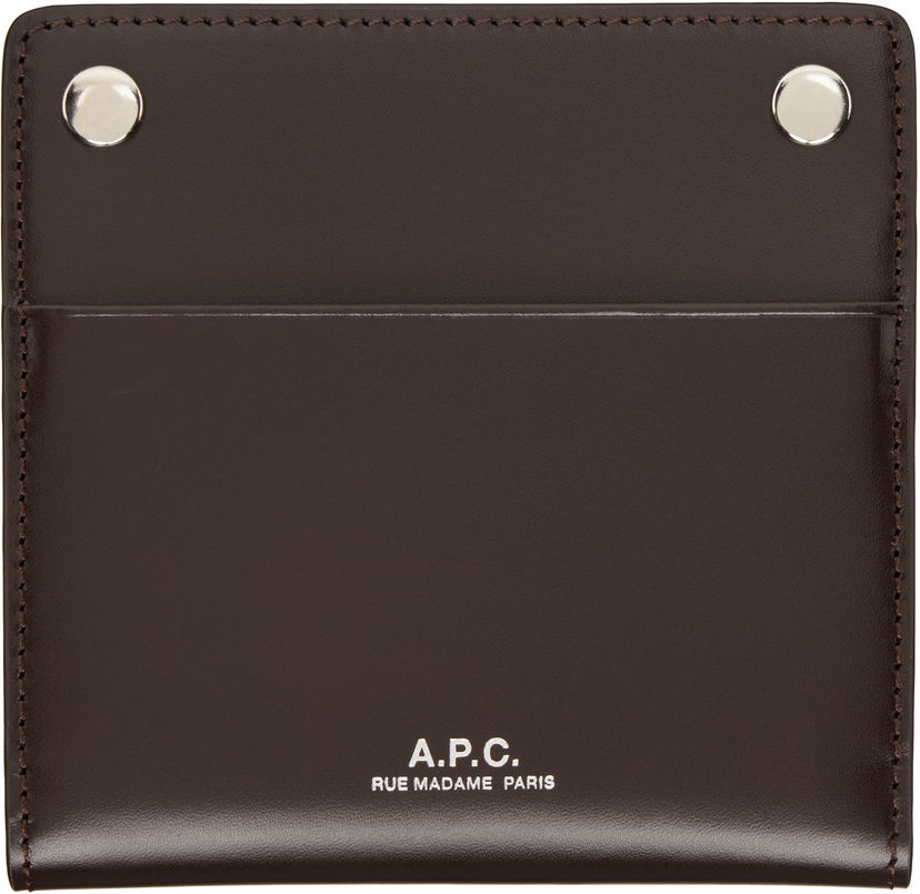 Lompakko A.P.C. A.P.C. André Bifold Card Holder Ruskea | PXBMW-H63633