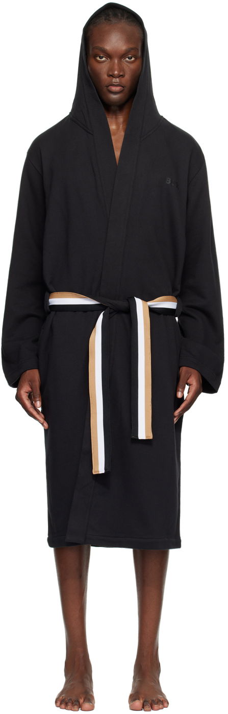 Vaatteet BOSS Black Hooded Robe Musta | 50503142