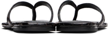 Vaatteet TOTEME TOTEME Croco-Embossed Flip-Flops Musta | 252-WAS4557-LE0076, 1