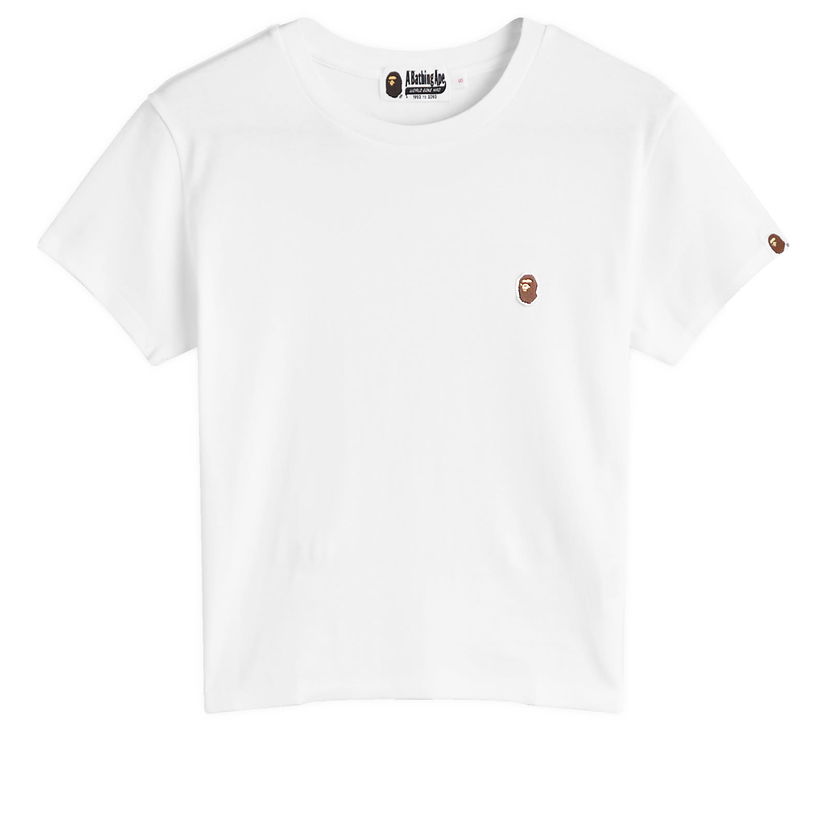 Crop top BAPE One Point Cropped T-Shirt Valkoinen | 001CSK802003L-WHT