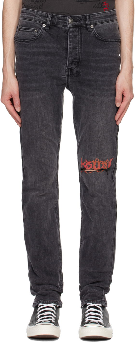 Jeans Ksubi Chitch Angst Sabbath Jeans Musta | MFA24DJ042
