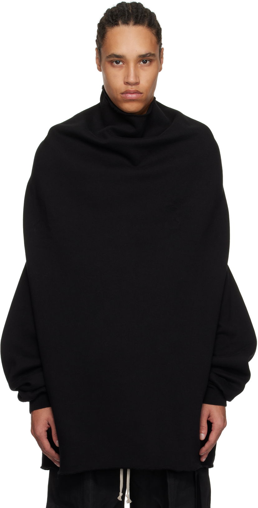 Villapaita Rick Owens Rick Owens DRKSHDW Hollywood Shroud Turtleneck Musta | DU01E3273 F