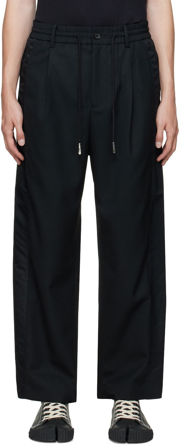 Housut Feng Chen Wang Feng Chen Wang Paneled Trousers Musta | FMF14TR02