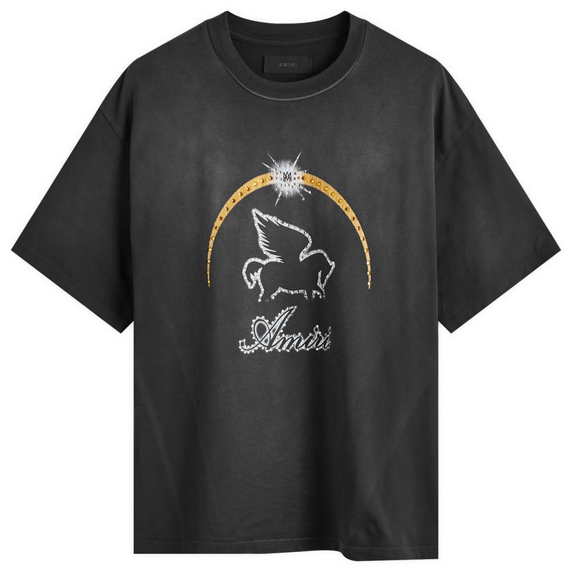 T-paita AMIRI Crystal Pegasus Graphic T-Shirt Musta | AWJYTE1053