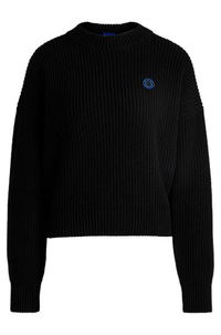 Relaxed Fit Sweater with Patch by HUGO