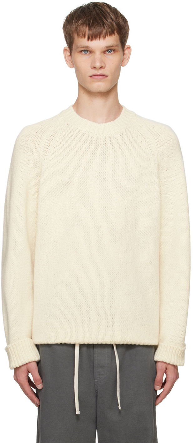 Villapaita A.P.C. Off-White Harris Sweater Beige | WVBCH-H23234