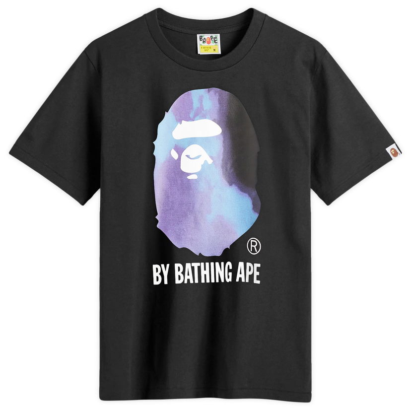 T-paita BAPE Tie Dye Logo Graphic T-Shirt Black Musta | 001TEK801033M-BK2