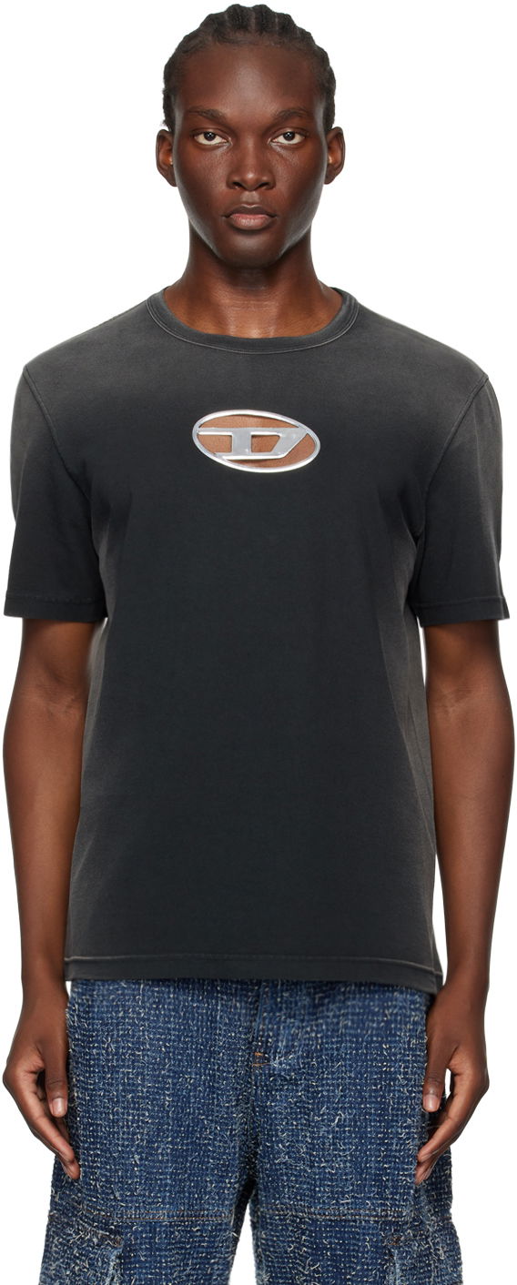 T-paita Diesel Black T-Shirt With Logo Musta | A15585-0CHBI-9XXA
