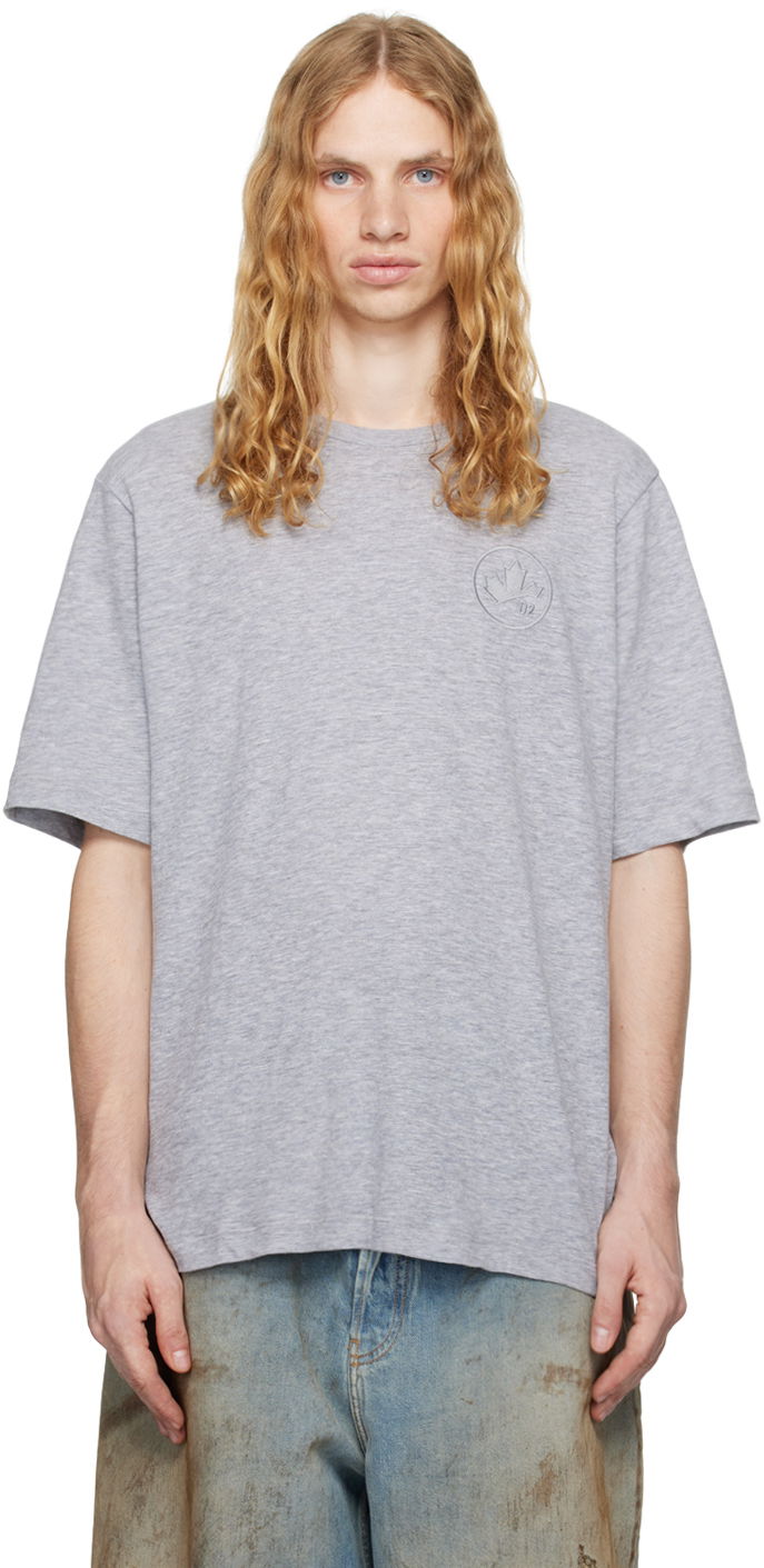 T-paita DSQUARED2 Loose-Fit T-shirt Harmaa | S74GD1332_S22146