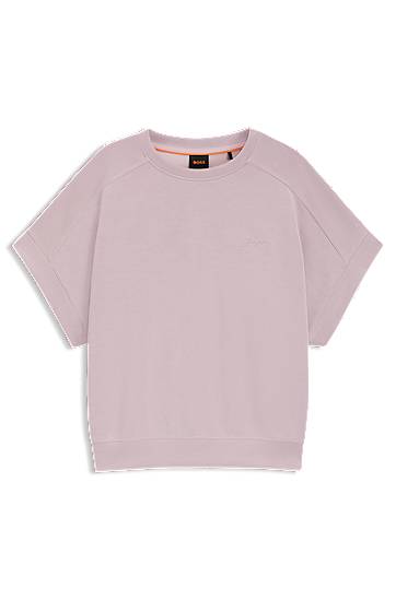Villapaita BOSS Regular Fit T-Shirt with Logo Vaaleanpunainen | 50543499