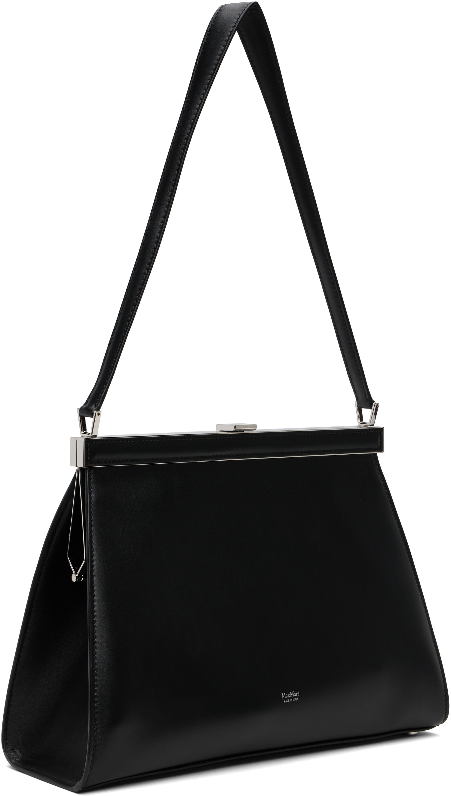 Käsilaukku Max Mara Biancaclasp Leather Frame Bag Musta | 2524516212600, 1