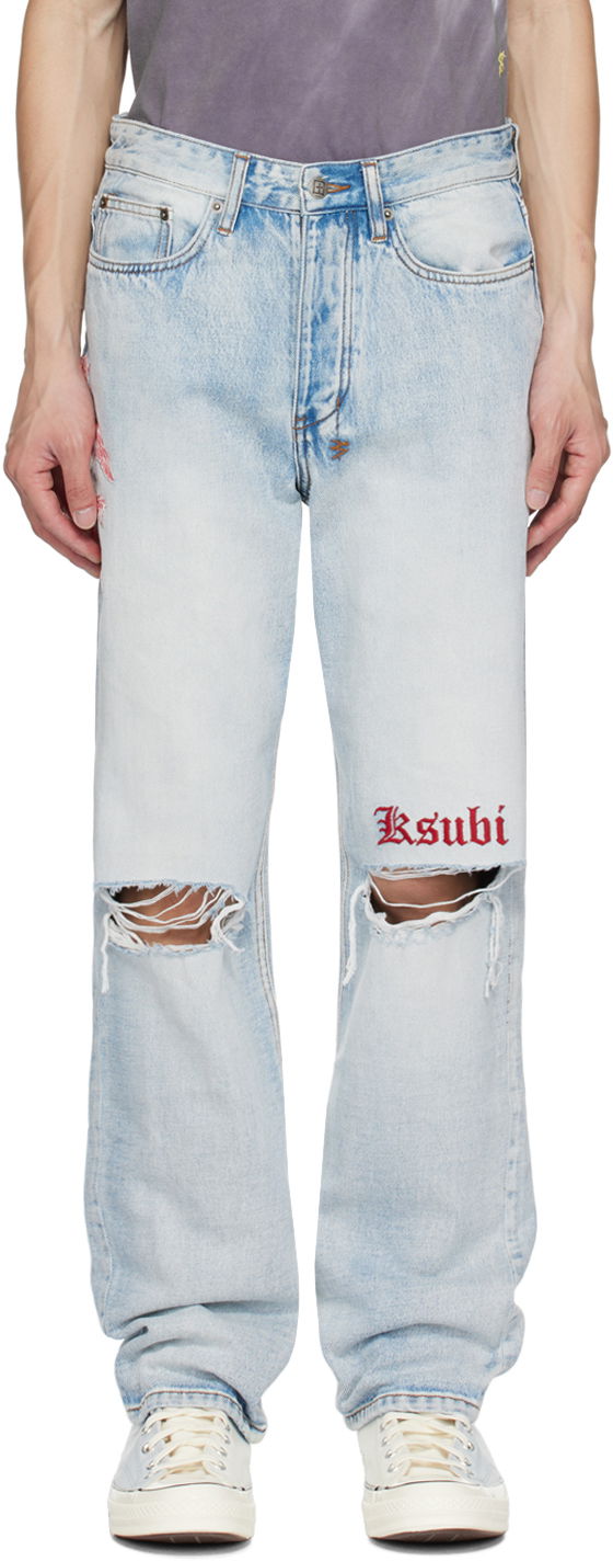 Jeans Ksubi Anti K Jeans Sininen | MPF23DJ003