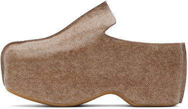 Vaatteet JW Anderson JW Anderson Laminated Felt Platform Clogs Ruskea | ANM42500D, 2