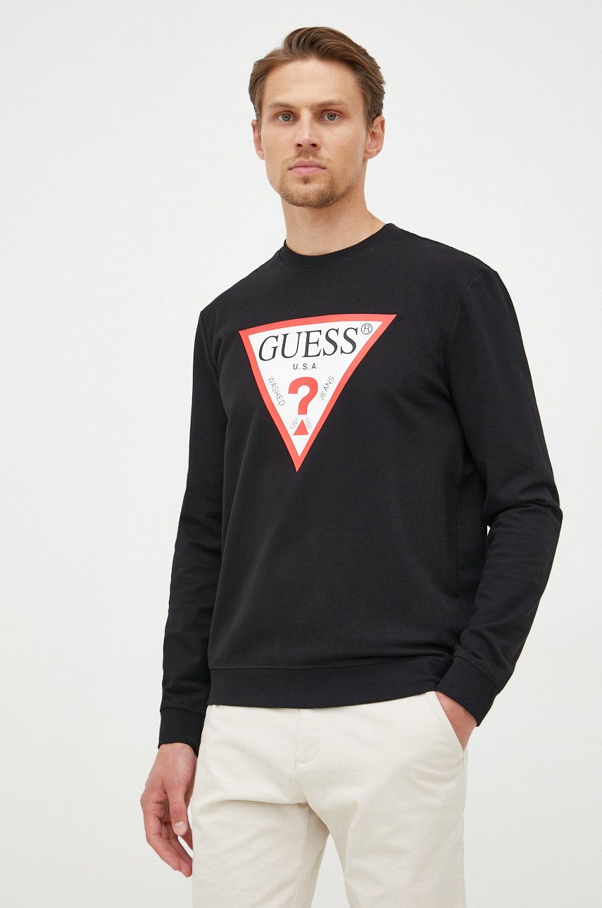 Huppari GUESS Audley Crewneck Musta | M2YQ37.K6ZS1, 0