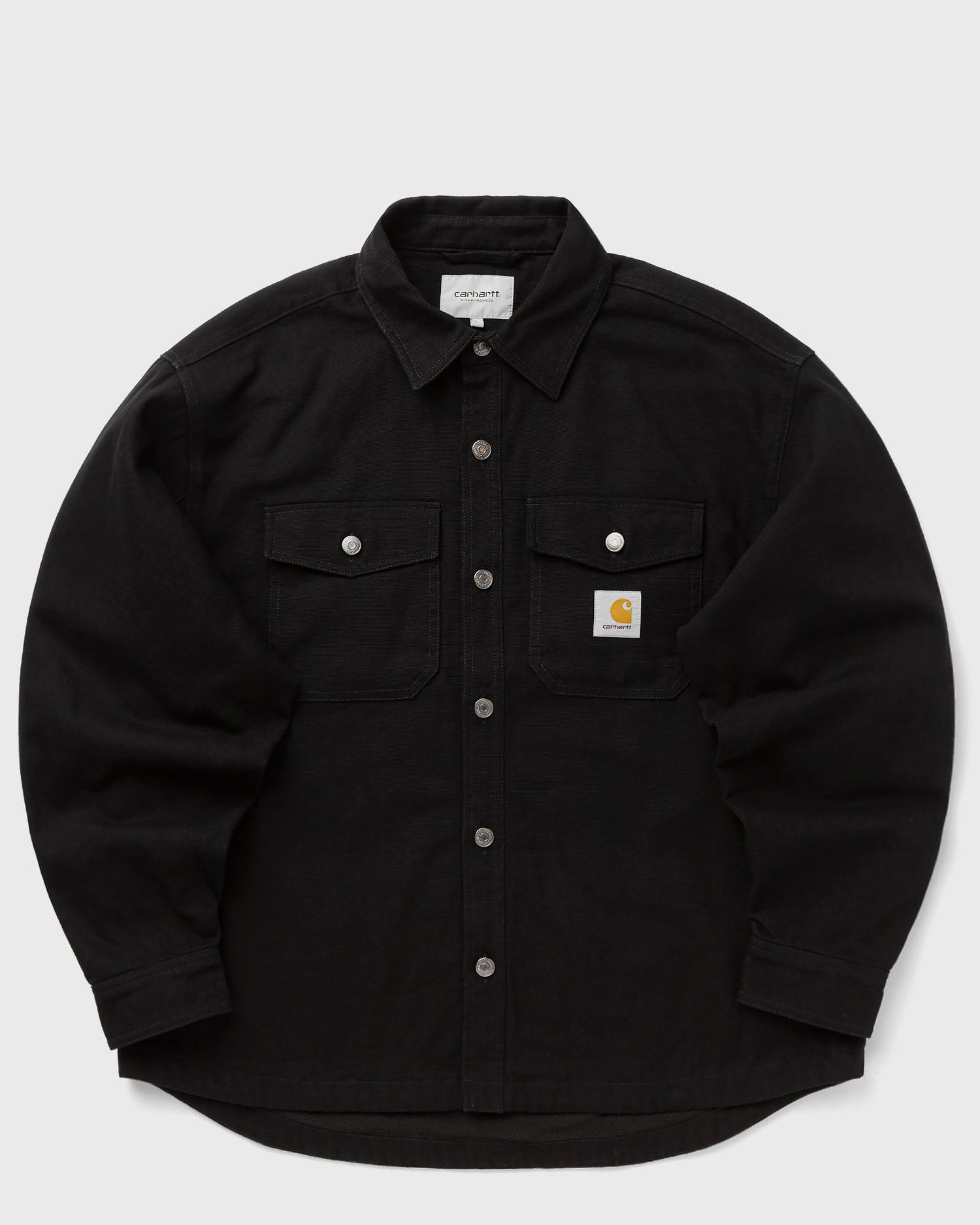 Paita Carhartt WIP Selby Collared Long-Sleeve Button-Up Shirt Jacket with Chest Pockets Musta | I035305-89.XX, 0
