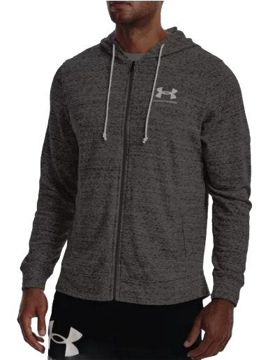 Huppari Under Armour Rival Terry Full-Zip Hoodie Harmaa | 1370409-012
