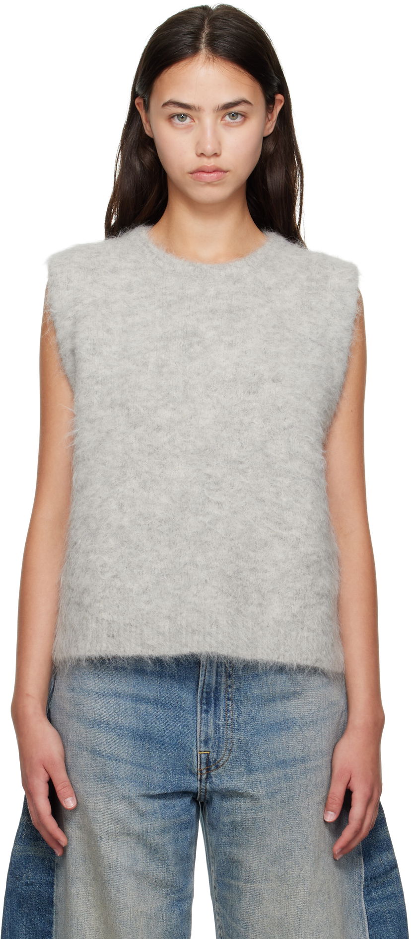 Liivi R13 R13 Deep Armhole Knit Vest Harmaa | R13WY294-Y196A