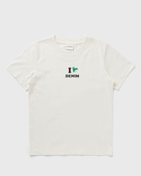 Printed T-Shirt with Denim Graphic