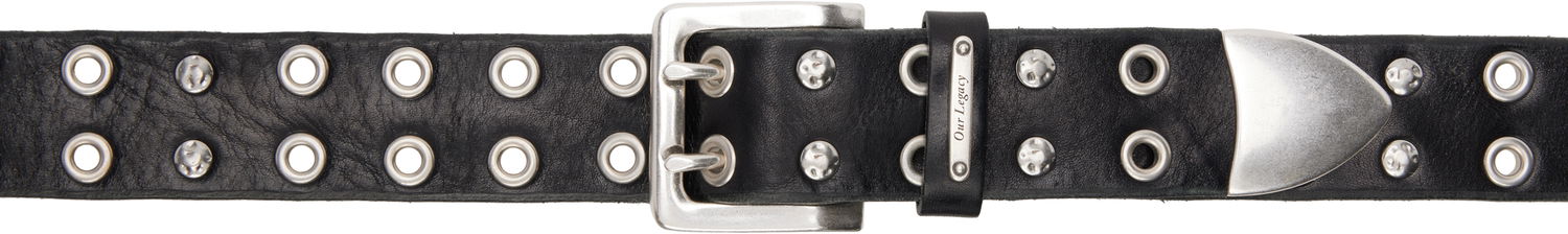 Vyöt OUR LEGACY Our Legacy Studded Double Tongue Belt Musta | A2258DFL, 0