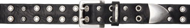 Vyöt OUR LEGACY Our Legacy Studded Double Tongue Belt Musta | A2258DFL, 0