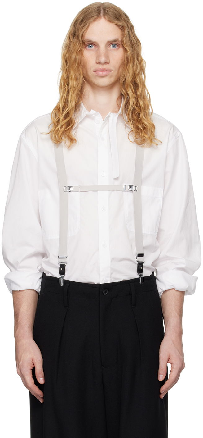 Vyöt Yohji Yamamoto Suspenders 2Way Valkoinen | HO-Q01-971