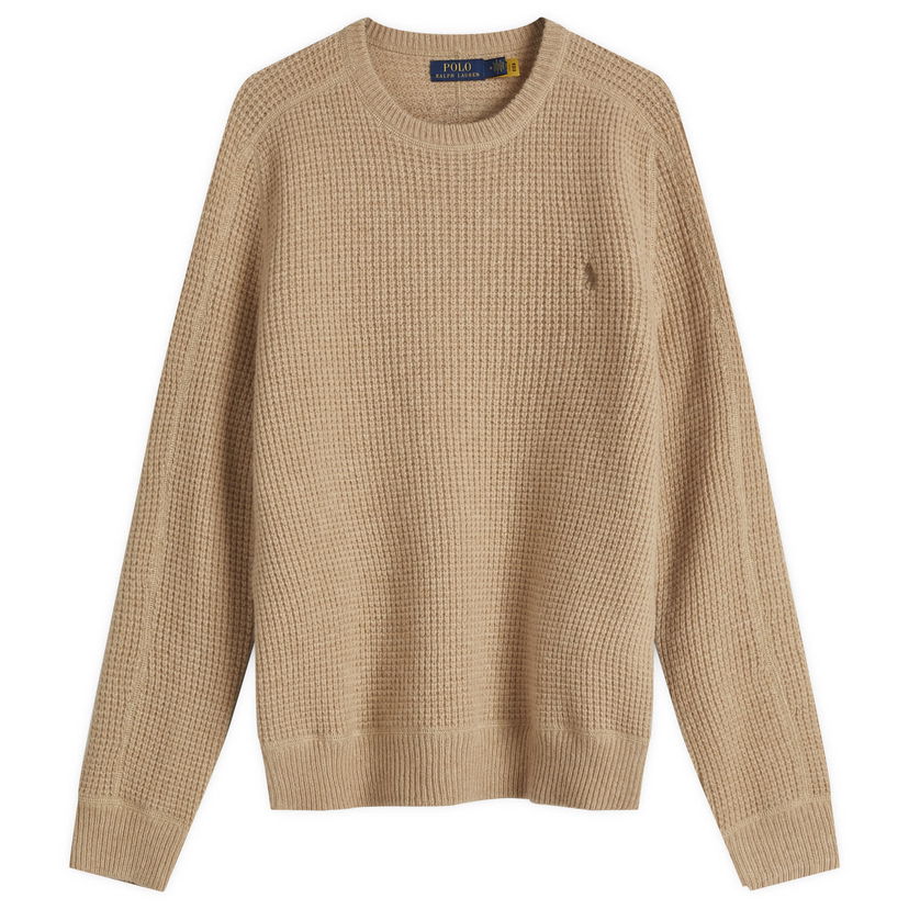 Villapaita Polo by Ralph Lauren Ralph Lauren Men's Waffle Knit Sweater Beige | 710956807003