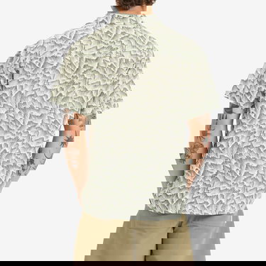 Paita A.P.C. A.P.C. Roy Wave Print Shirt, Size Small Vihreä | VIALX-H12608-KAF, 3