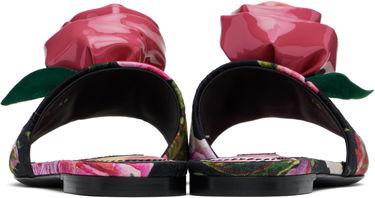 Kengänhoito Dolce & Gabbana Dolce&Gabbana Rose Print Brocade Slide Sandals Monivärinen | CQ0634 A6N91, 1