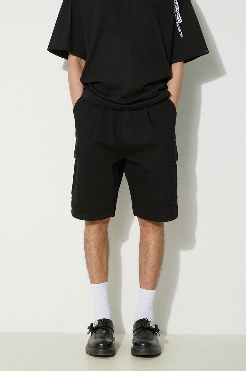 Cargo housut Alpha Industries Cargo Shorts Musta | 146250.