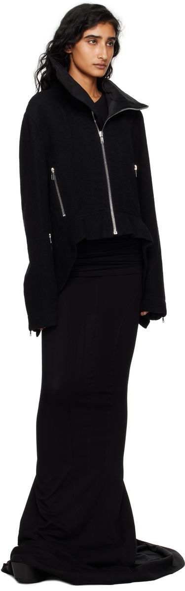 Takki Rick Owens Rick Owens Concordians Exploder Cropped Jacket Musta | RP02E4722 WBD, 3