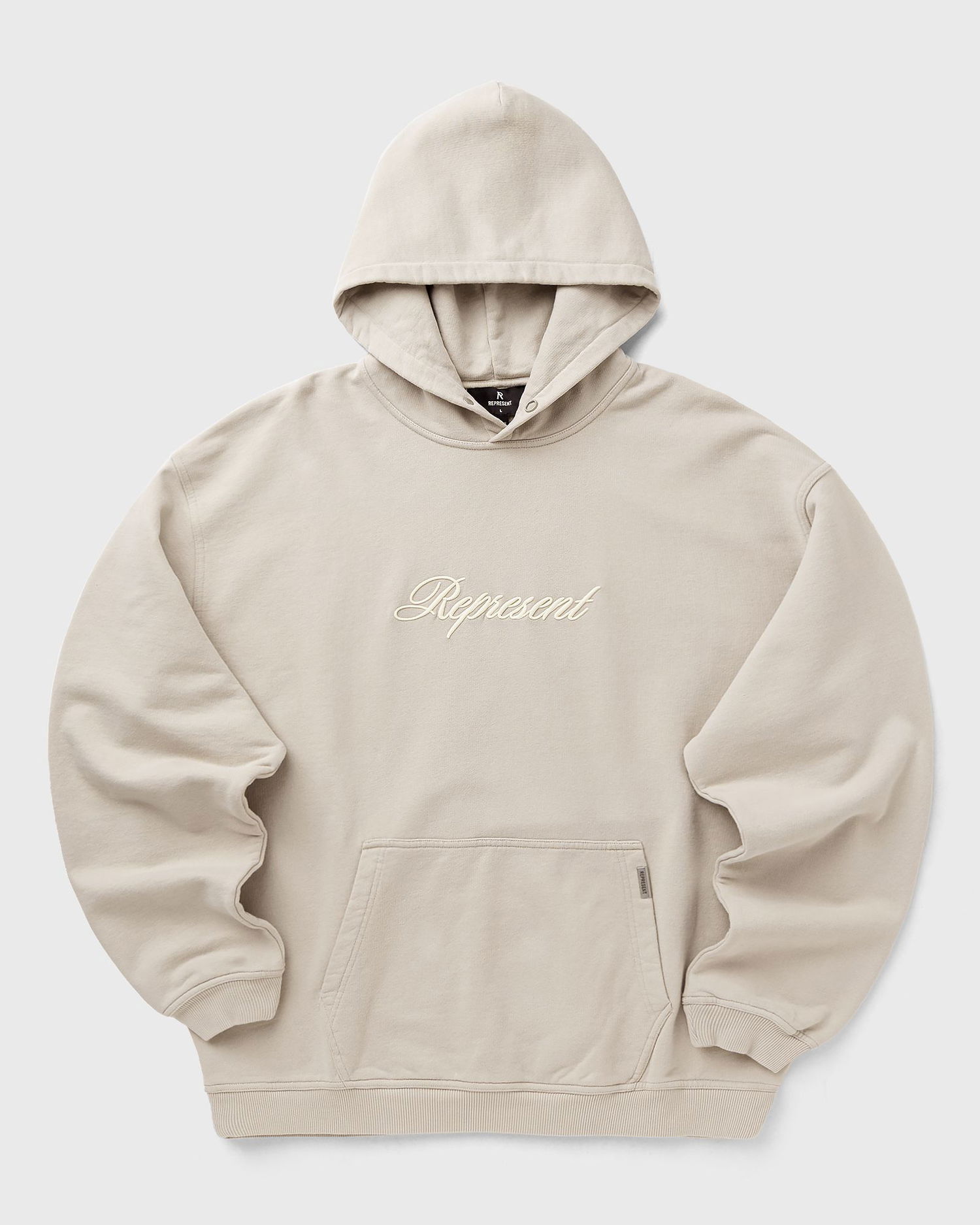 Huppari Represent Clo Represent Script Logo Hoodie Beige | MLM100028-25, 1