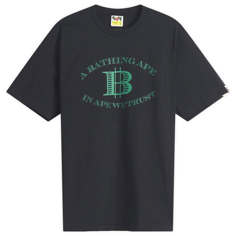 T-paita BAPE A Bathing Ape Money B Logo T-Shirt, Size Large Musta | 001TEL301058M-BLK