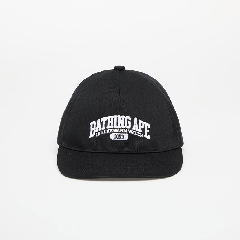 Korkki BAPE A BATHING APE Logo Cap Musta | 001CPL301309MBLK