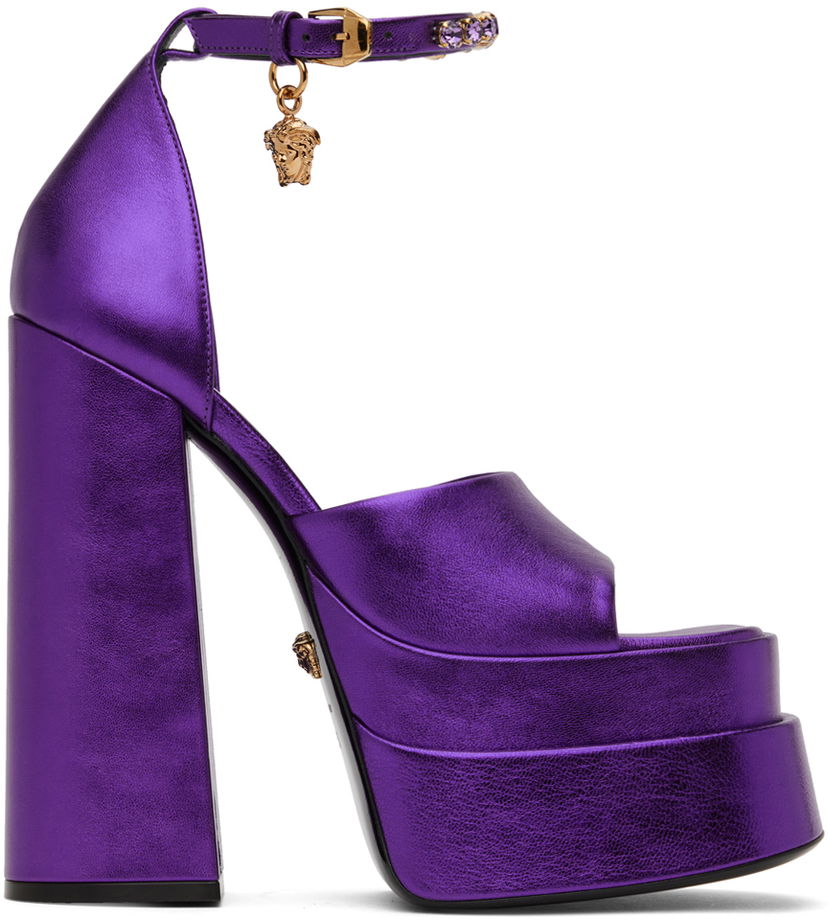 Tennarit ja kengät Versace Versace Medusa Aevitas Platform Sandals Violetti | 1007717_1A04280_1LD2V