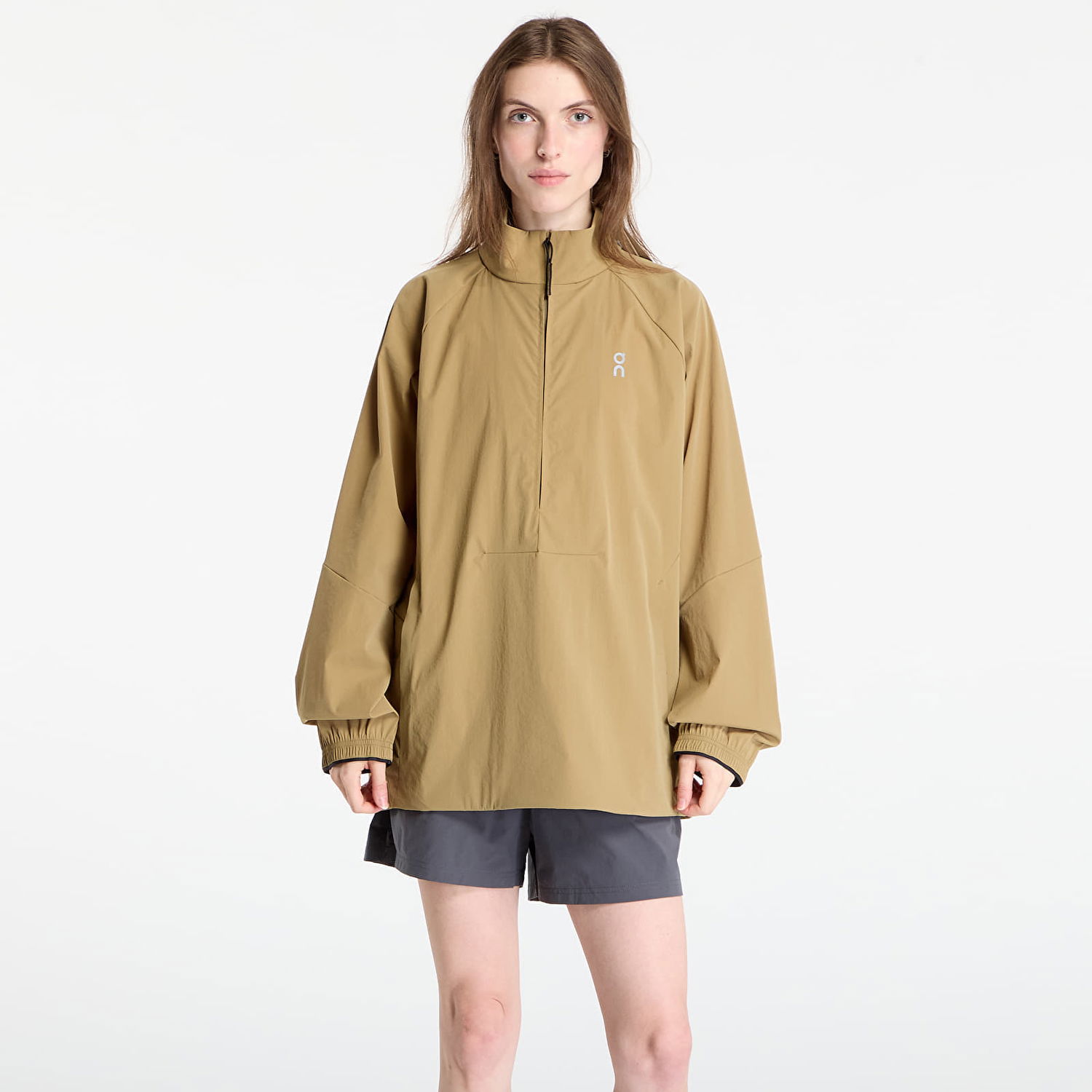 Tuulitakki On Running Windbreaker All-Day 1/2 Zip Jacket Beige | 1WE30413850, 0