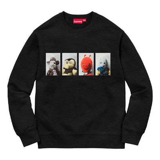 Villapaita Supreme Mike Kelley Ahh Youth! Crewneck Sweatshirt Musta | SUP-FW18-346
