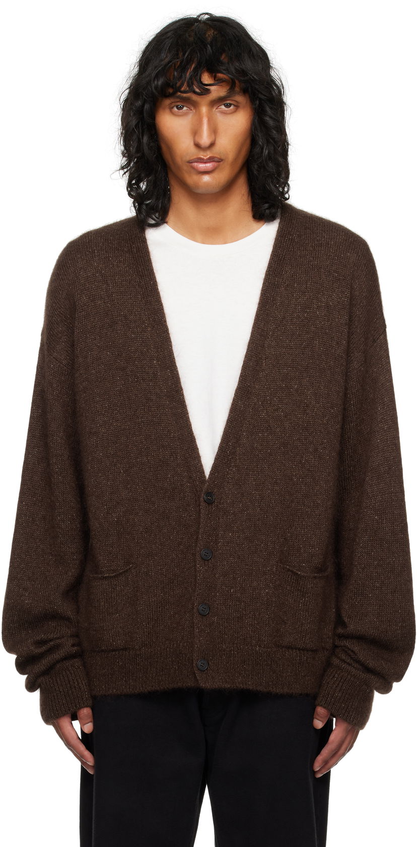 Villapaita The Row Howser Knit Cardigan Ruskea | 516-Y872