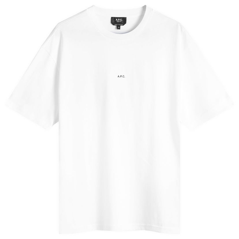 T-paita A.P.C. Micro Logo T-Shirt Valkoinen | COHBW-H26386-TAG