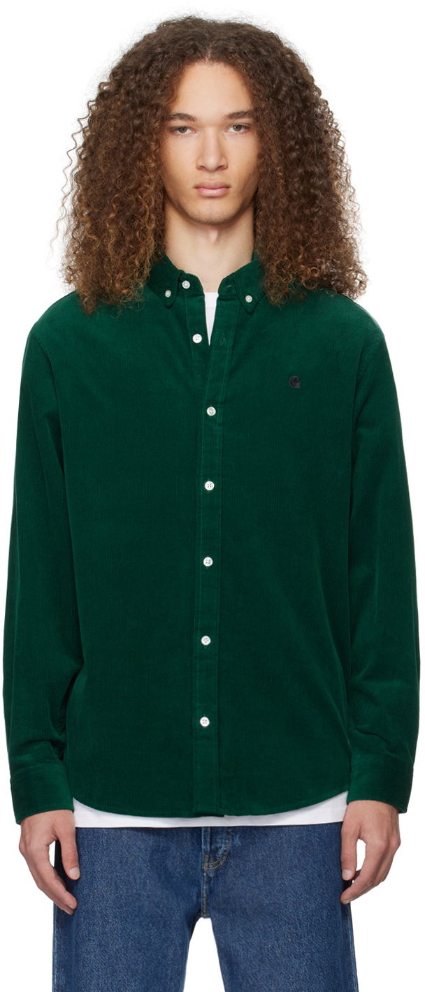 Paita Carhartt WIP Corduroy Button-Down Shirt Vihreä | I030580, 0
