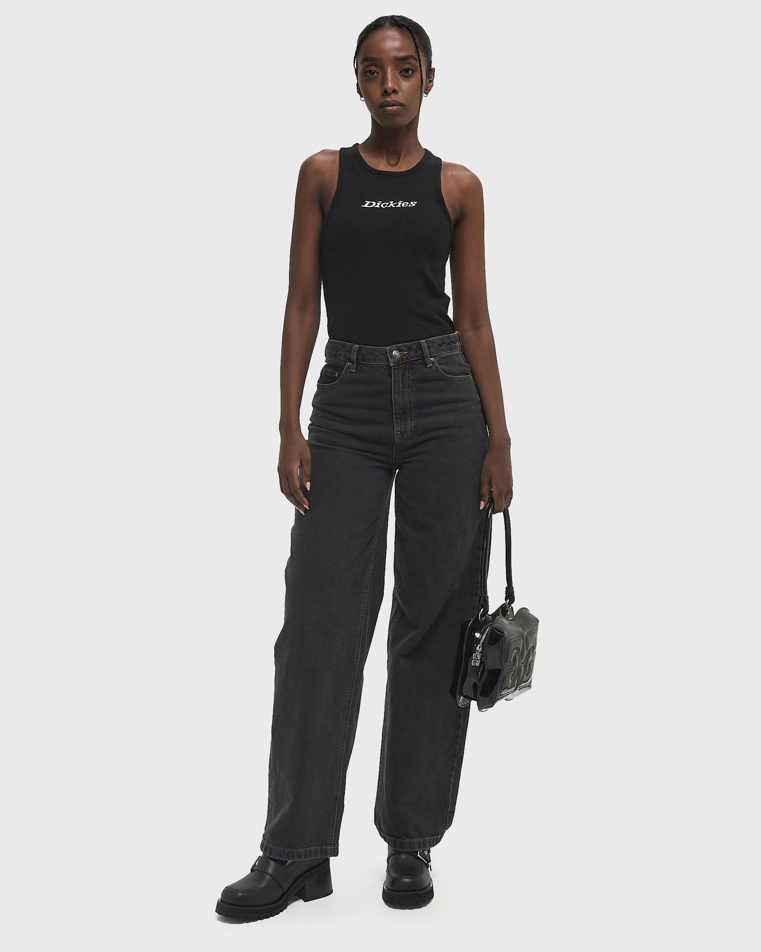 Tankkitoppi Dickies Dickies Rib Tank Top XS Musta | DK0A4Z8NBLK1, 1