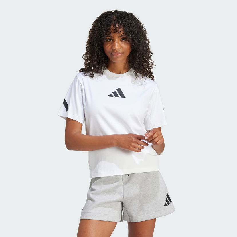 T-paita adidas Performance Z.N.E. T-Shirt Valkoinen | JE7857